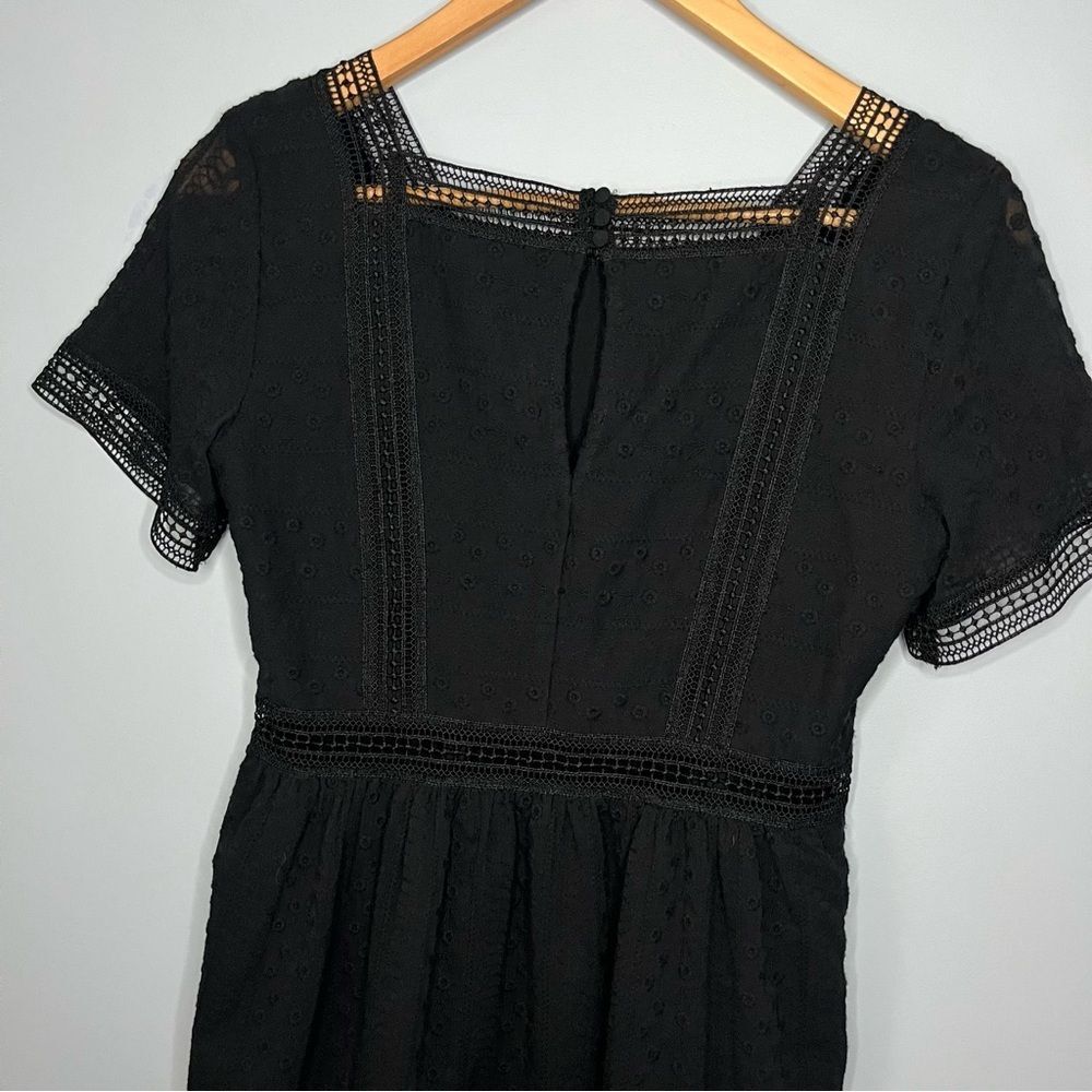 Abercrombie & Fitch A-Line Crochet Lace Square Neckline Mini Dress Size XSP - Picture 13 of 16